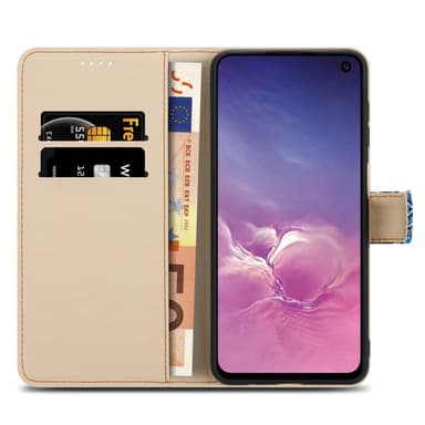 Samsung Galaxy S10e Suojakuori Lompakkokotelo (Sininen)