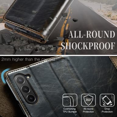 CaseMe Samsung Z Fold6 Lompakkokotelo - Ruskea