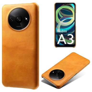 SKALO Xiaomi Redmi A3 PU-nahkainen Suojakuori - Vaaleanruskea