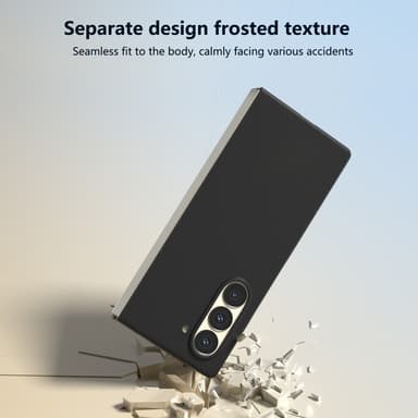 SKALO Samsung Z Fold6 Ultrathin Skin-touch Fold Suojakuori - Musta