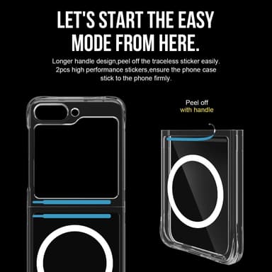 Samsung Z Flip6 SKALO Hybridi Magneettinen Suojakuori