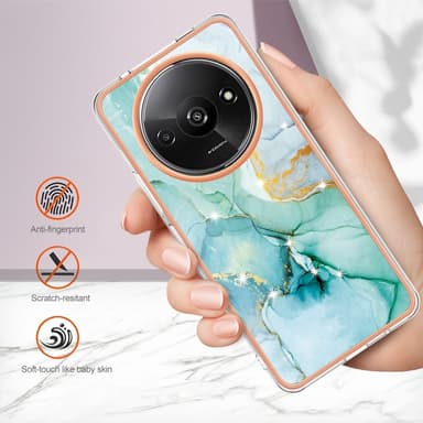 SKALO Xiaomi Redmi A3 Marmori TPU kuori - #4