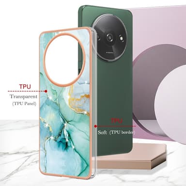 SKALO Xiaomi Redmi A3 Marmori TPU kuori - #4
