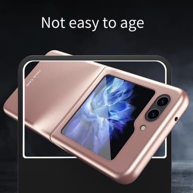 SKALO Samsung Z Flip6 Ultrathin Skin-touch Fold Suojakuori - Musta