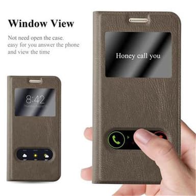 Lompakkokotelo Samsung Galaxy S7 Case (Ruskea)