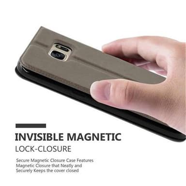 Lompakkokotelo Samsung Galaxy S7 Case (Ruskea)