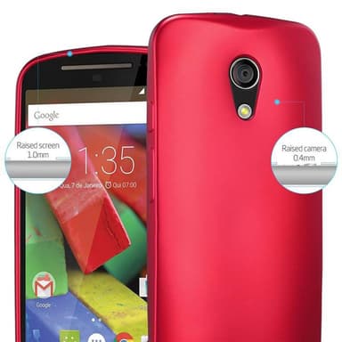 Motorola MOTO G2 Suojakuori Kotelo (Punainen)