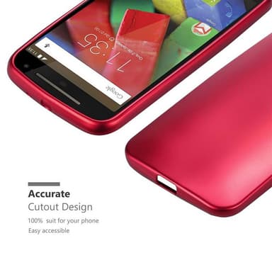 Motorola MOTO G2 Suojakuori Kotelo (Punainen)