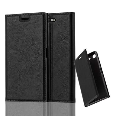 Sony Xperia XZ1 Suojakuori Lompakkokotelo (Musta)