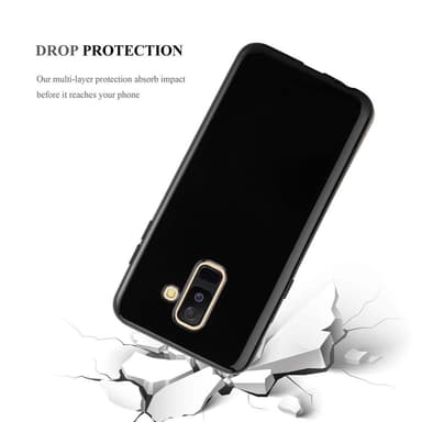 Samsung Galaxy A6 PLUS 2018 Suojakuori Kuoret (Musta)