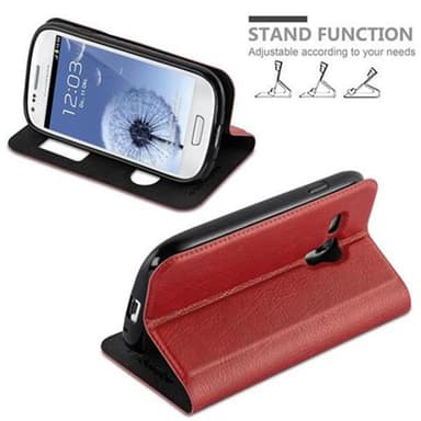 Lompakkokotelo Samsung Galaxy S3 MINI Case (Punainen)