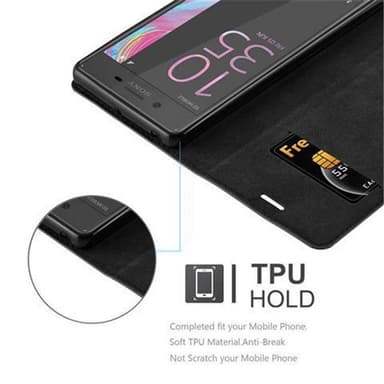 Sony Xperia X Suojakuori Lompakkokotelo (Musta)