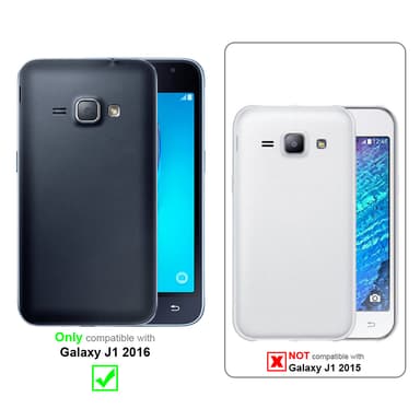 Samsung Galaxy J1 2016 Suojakuori Kotelo (Musta)