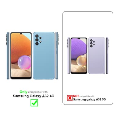 Samsung Galaxy A32 4G Suojakuori Kotelo (Punainen)