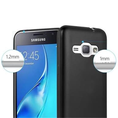 Samsung Galaxy J1 2016 Suojakuori Kotelo (Musta)