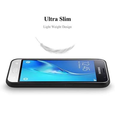 Samsung Galaxy J1 2016 Suojakuori Kotelo (Musta)
