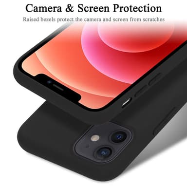 iPhone 12 MINI Suojakuori Kotelo Case (Musta)