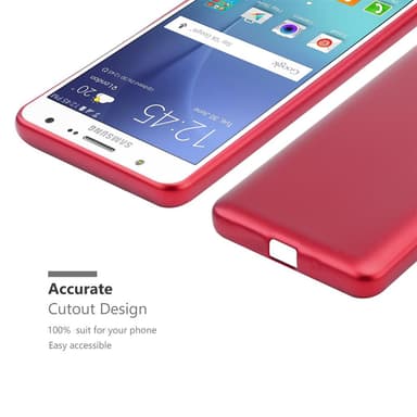 Samsung Galaxy J7 2015 Suojakuori Kotelo (Punainen)