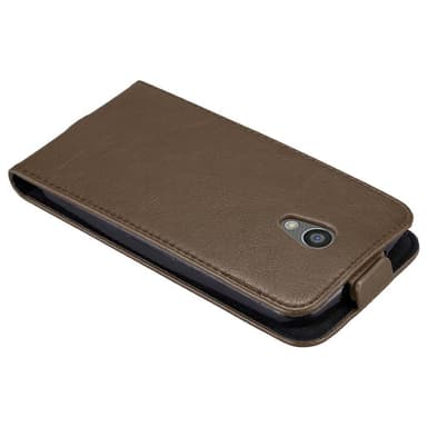 Motorola MOTO G2 Suojakuori Lompakkokotelo (Ruskea)