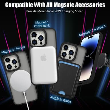 iPhone 15 PRO Suojakuori Kotelo Magsafe kompatibel