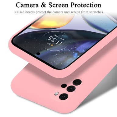 Motorola MOTO G22 Suojakuori Kotelo (Vaaleanpunainen)