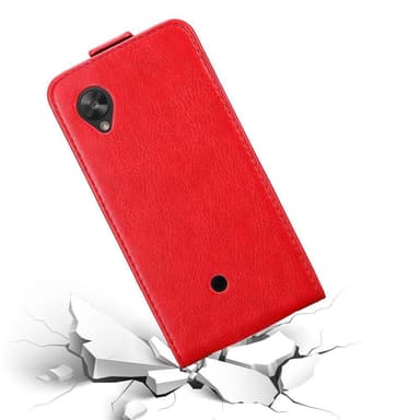 LG Google NEXUS 5 Suojakuori Lompakkokotelo (Punainen)