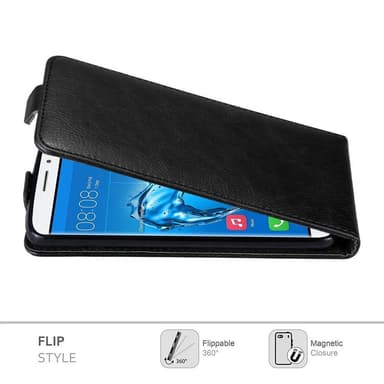 Huawei NOVA PLUS Suojakuori Lompakkokotelo (Musta)