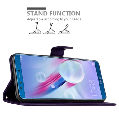 Honor 9 LITE Suojakuori Lompakkokotelo (Violetti)