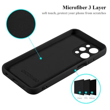 Redmi 12 Suojakuori Kotelo Case (Musta)