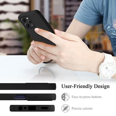 Redmi 12 Suojakuori Kotelo Case (Musta)