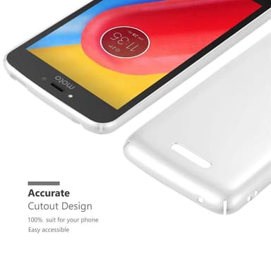 Motorola MOTO C PLUS Suojakuori Kotelo Cover (Hopea)