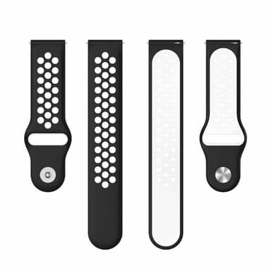 EBN Sport Kellon ranneke OnePlus Watch 2 - Musta/valkoinen