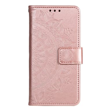 SKALO Xiaomi Redmi A3 Mandala lompakkokotelo - Ruusukulta