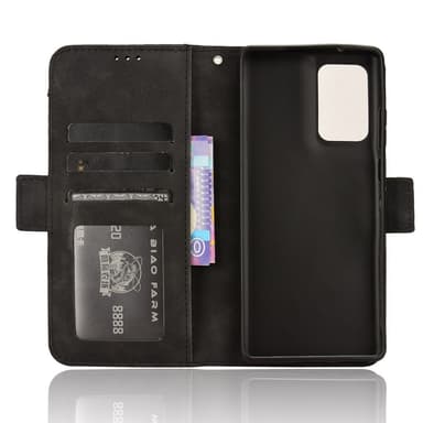 SKALO Motorola Edge 50 Fusion 6-lokeroa Lompakkokotelo - Musta