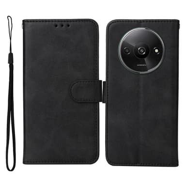 SKALO Xiaomi Redmi A3 PU-nahkainen Lompakkokotelo - Musta