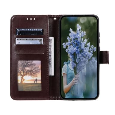 SKALO Xiaomi Redmi A3 Mandala lompakkokotelo - Ruskea
