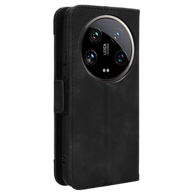 SKALO Xiaomi 14 Ultra 5G 6-lokeroa Lompakkokotelo - Musta