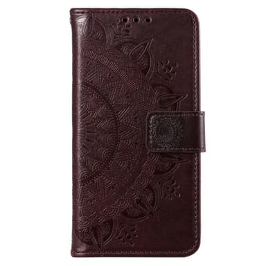 SKALO Xiaomi Redmi A3 Mandala lompakkokotelo - Ruskea