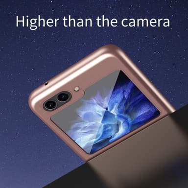 SKALO Samsung Z Flip6 Ultrathin Skin-touch Fold Suojakuori - Ruusukulta