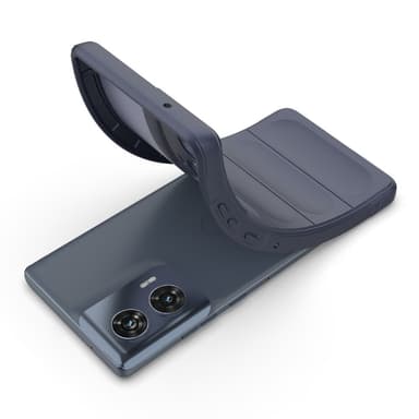 SKALO Motorola Edge 50 Fusion Rugged Bumpers TPU-suojakuori - Tummansininen