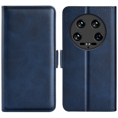 SKALO Xiaomi 14 Ultra 5G Premium Wallet Lompakkokotelo - Sininen