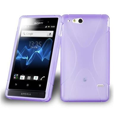 Sony Xperia GO Suojakuori Cover (Violetti)