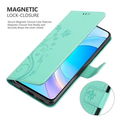Honor 50 LITE Suojakuori Lompakkokotelo (Turkoosi)