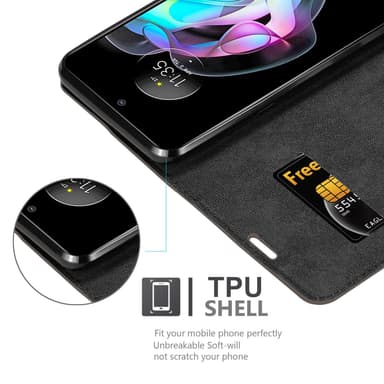 Motorola EDGE 20 Suojakuori Lompakkokotelo (Ruskea)