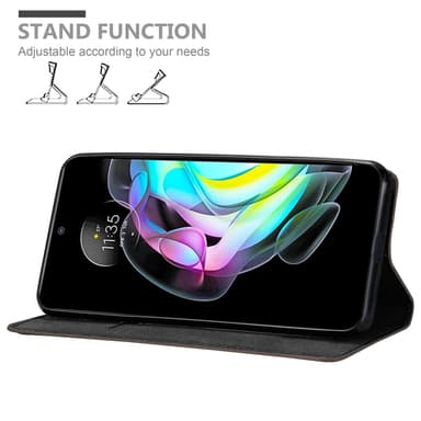 Motorola EDGE 20 Suojakuori Lompakkokotelo (Ruskea)