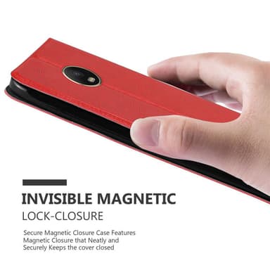 Lompakkokotelo Motorola MOTO G5 PLUS Case (Punainen)