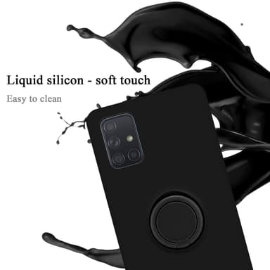 Samsung Galaxy A71 4G Suojakuori Kotelo (Musta)