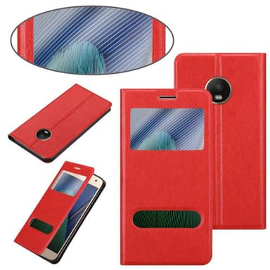 Lompakkokotelo Motorola MOTO G5 PLUS Case (Punainen)