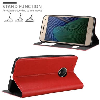 Lompakkokotelo Motorola MOTO G5 PLUS Case (Punainen)