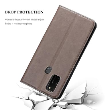 Honor 9A Suojakuori Lompakkokotelo (Ruskea)